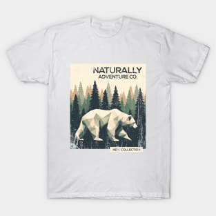 Polygon Bear Design art T-Shirt